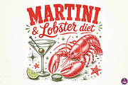 Funny Cocktail Sublimation Design, a Seasonal Illustration by DreamPrint404 (Thumbnail 1 of 6)