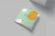 Square Bi Fold Post Card Mockups, an Advertising Mockup by megostudi0 (Thumbnail 4 of 7)