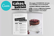 Canva Cake Recipes Cookbook Template, a Magazine Template by DeLaGranSiete (Thumbnail 6 of 11)