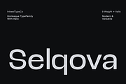 Selqova | Sans serif family, a Sans Serif Font by InkwellTypeCo (Thumbnail 1 of 18)