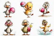 Summer Ducklings Clipart PNG, an Illustration by Craft Nest (Thumbnail 3 of 12)