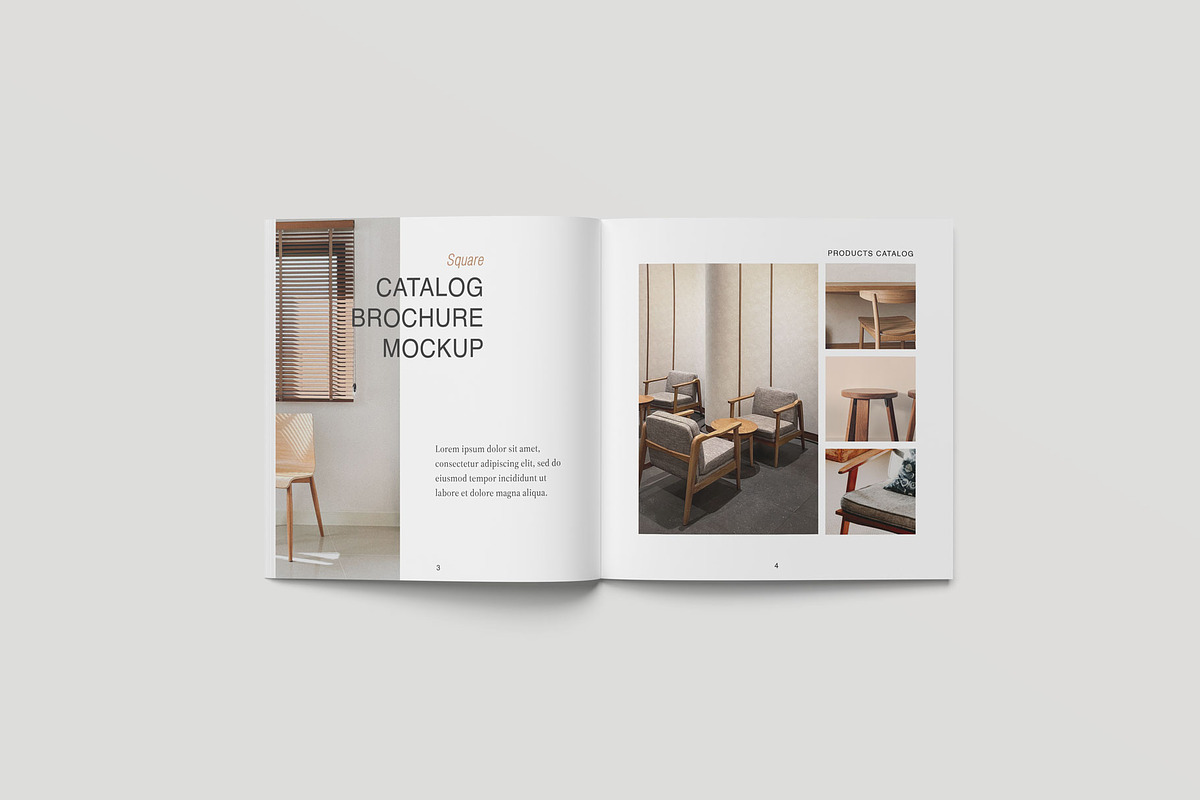 Square Brochure Catalog Mockup, a Print Template by Jestdio (Photo 3 of 14)