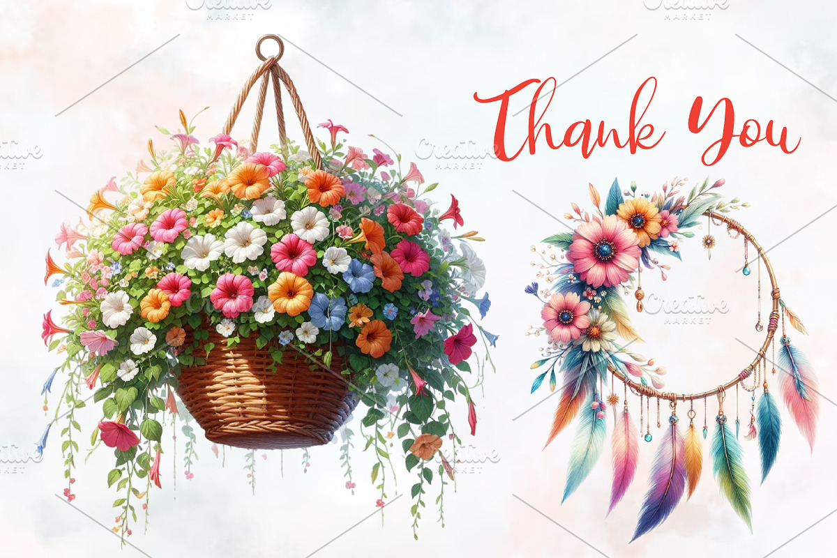 Floral Summer Sublimation Clipart, an Illustration by RobertsArt (Photo 8 of 8)