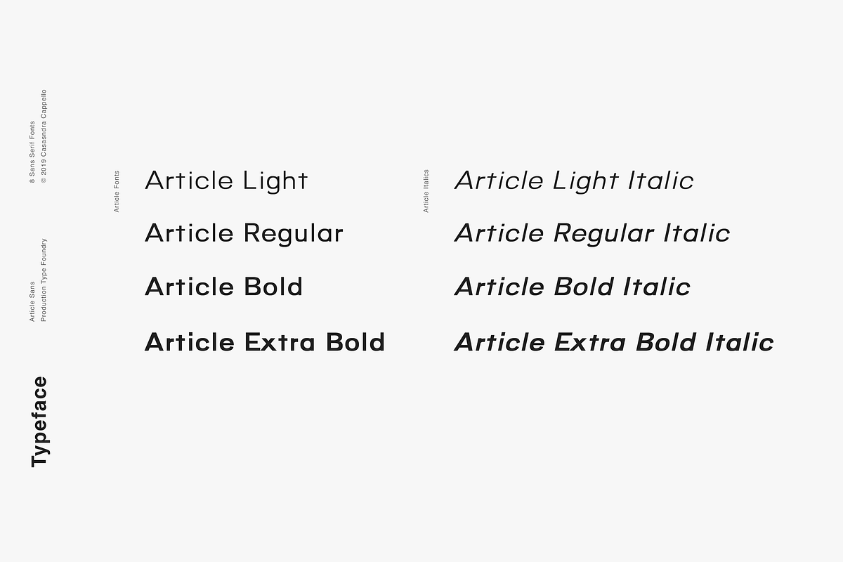 Article - A Geometric Typeface, a Sans Serif Font by Cassandra Cappello (Photo 2 of 6)