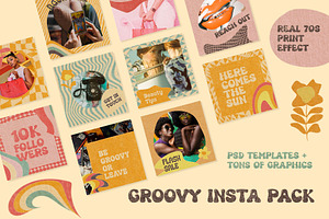 Groovy Textured Instagram Pack