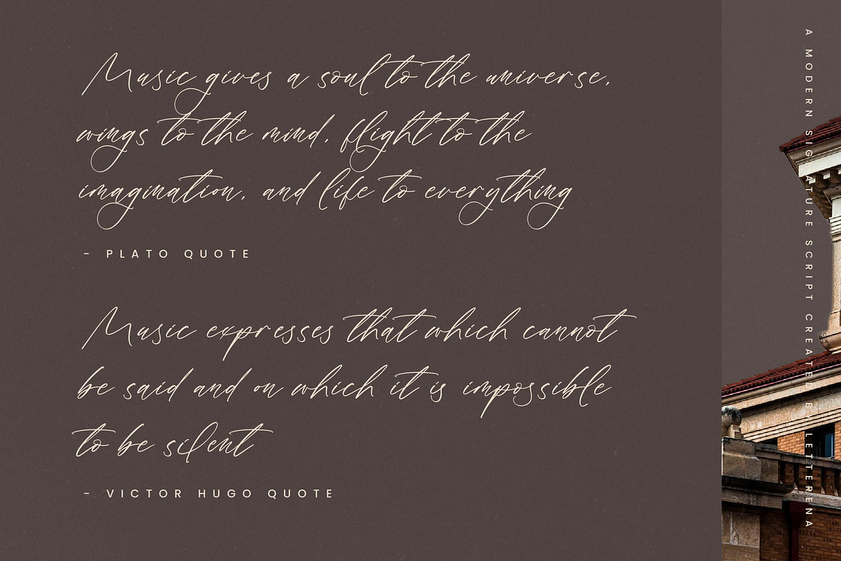 Centtores Pasture Modern Signature, a Script Font by Letterena Studios Script (Photo 13 of 14)