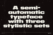 Duster TM – Heavy Distressed Type, a Sans Serif Font by Type Mania (Thumbnail 2 of 13)