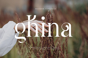 Ghina Ligature Serif Typeface