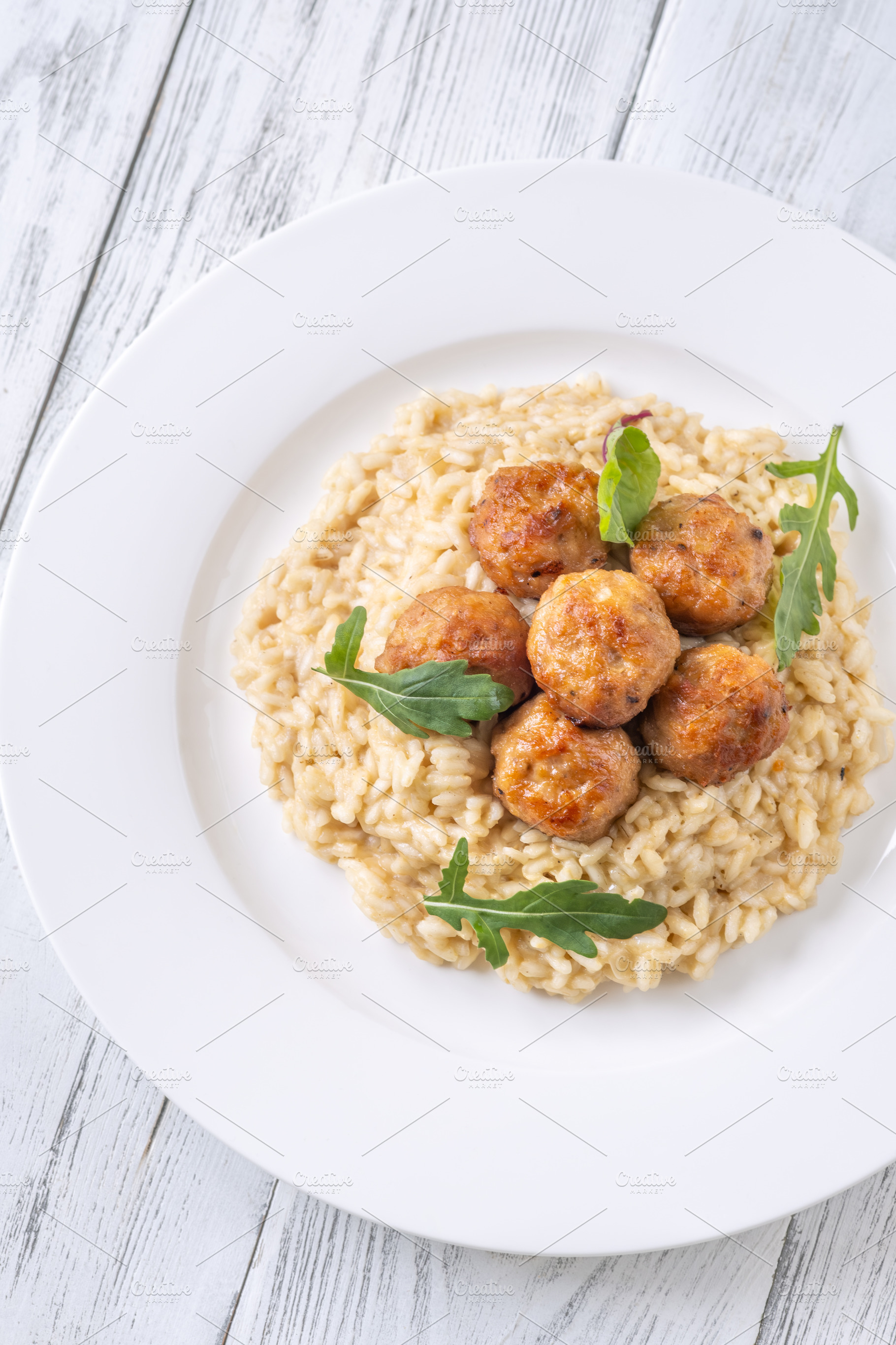 Chicken Meatball Risotto, a Food & Drink Photo by Alexander Prokopenko