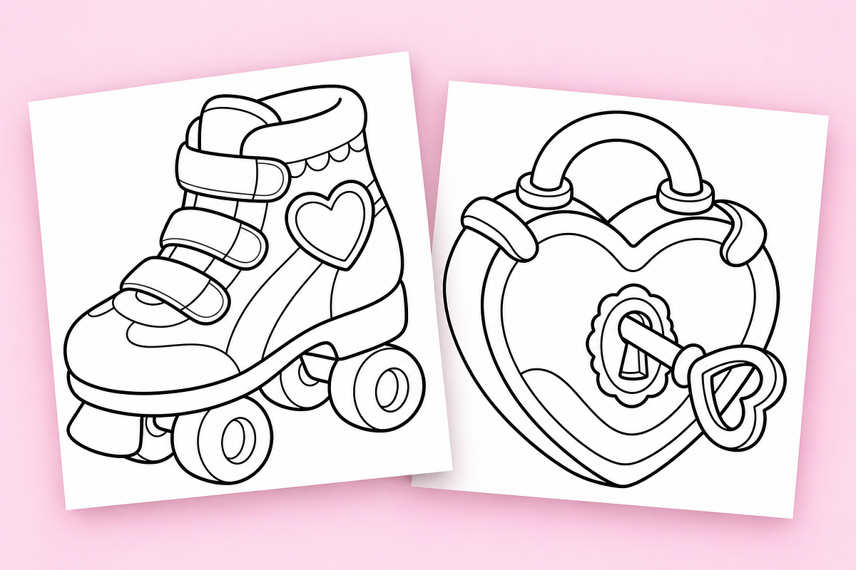 Cozy Valentine Coloring Pages Vol. 1, a Seasonal Illustration by Inkivelle Studio (Photo 2 of 3)