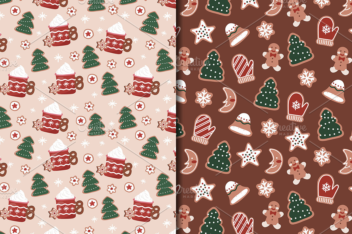 Sweet Christmas Cookies Pattern Set, a Pattern Graphic by CreativeChristiana (Photo 10 of 12)