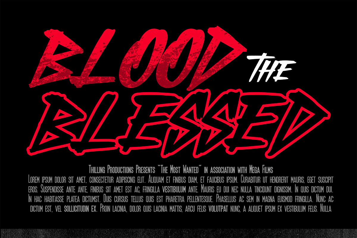 Buster Brush Modern Marker Display F, a Blackletter Font by dansdesign (Photo 4 of 7)
