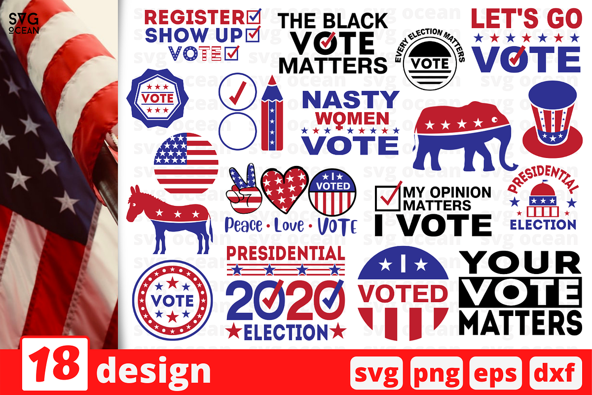 Election SVG Bundle, an Illustration by svgocean | Creative Market