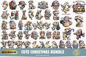 Christmas Clipart Huge Bundle, an Illustration by Markicha Art