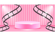 Film Frame with Pink Podium, a Decorative Illustration by PsychocheArt (Thumbnail 3 of 3)
