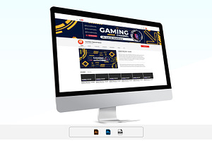 Gaming YouTube Cover Template, a Social Media Template by Artnivora.Std