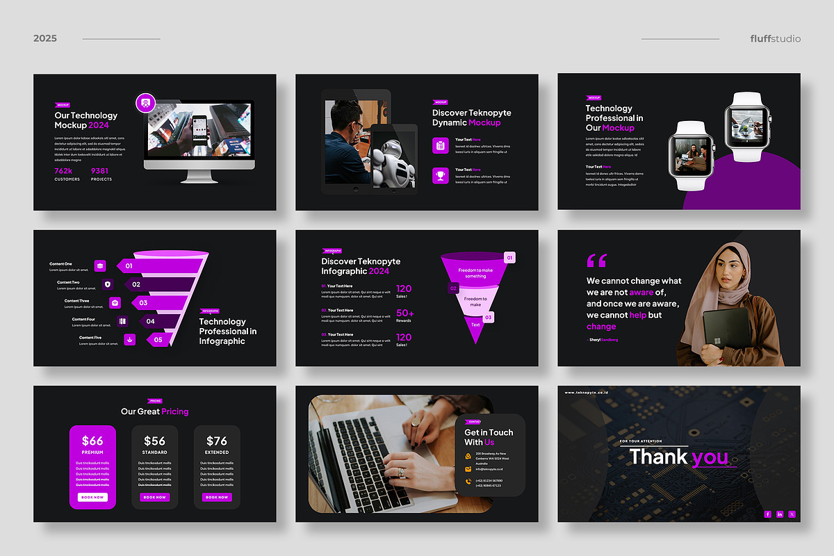 Digital Technology Keynote Template, a Presentation Template by fluffstudio (Photo 5 of 5)
