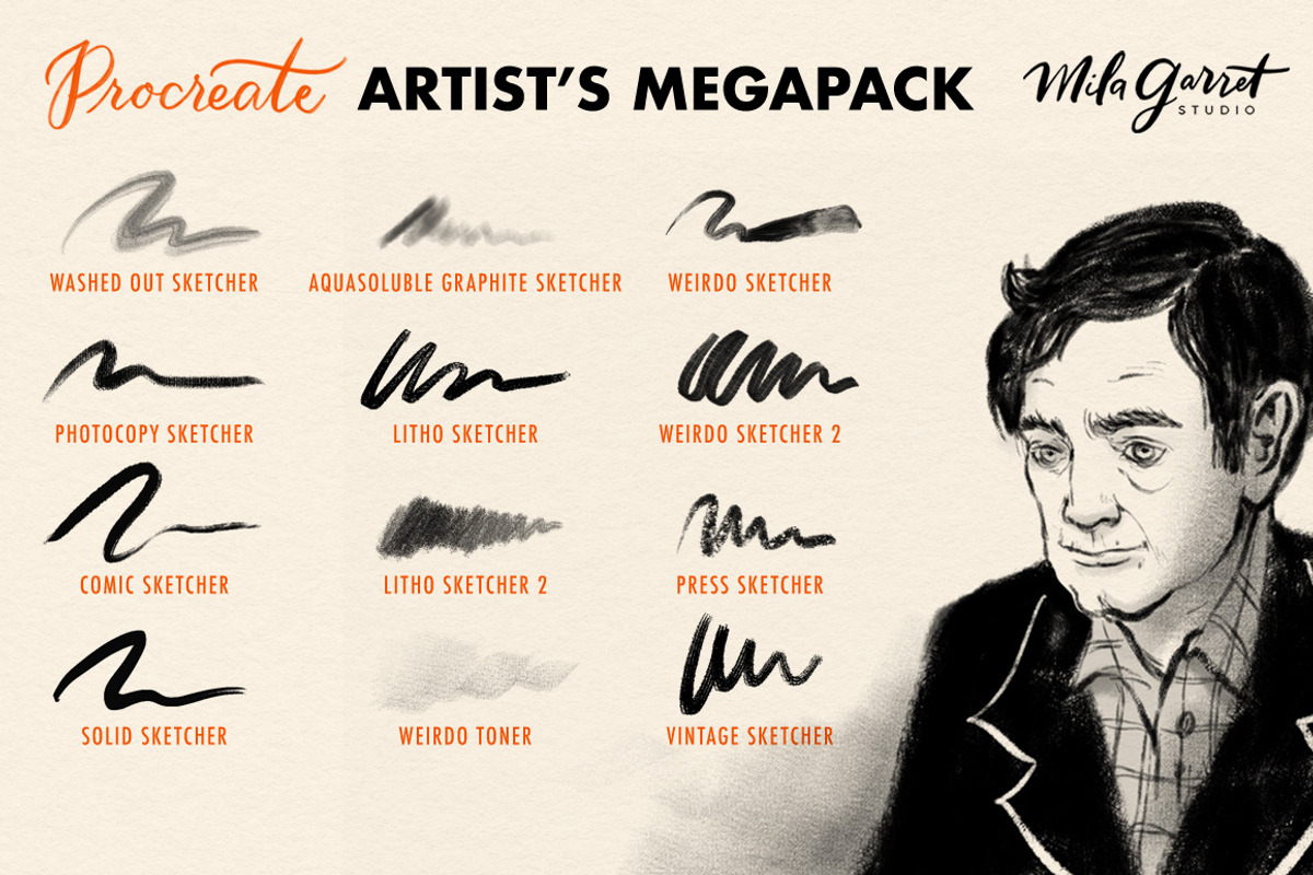Procreate Brush Bundle Artistic preview 4