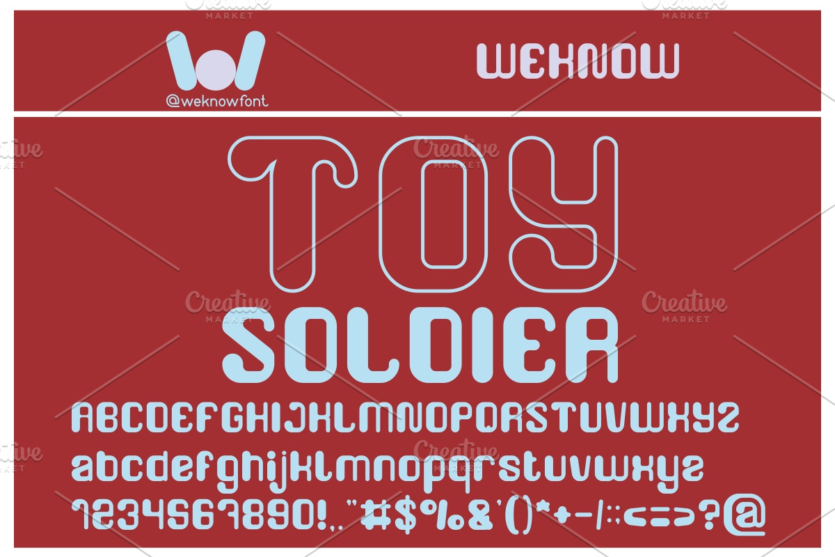 friendly robot font, a Font by weknow (Photo 5 of 5)