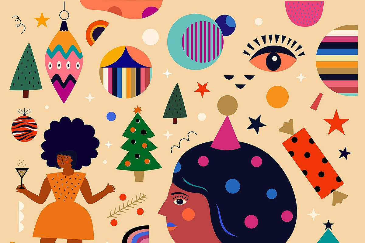 BEST CHRISTMAS BUNDLE 16 PRODUCTS, an Animal Illustration by MoleskoStudio (Photo 6 of 56)