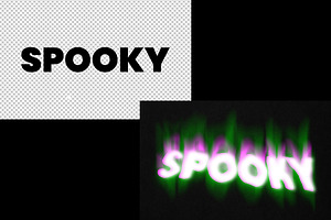 Ghost Spooky Smoke Text Effect