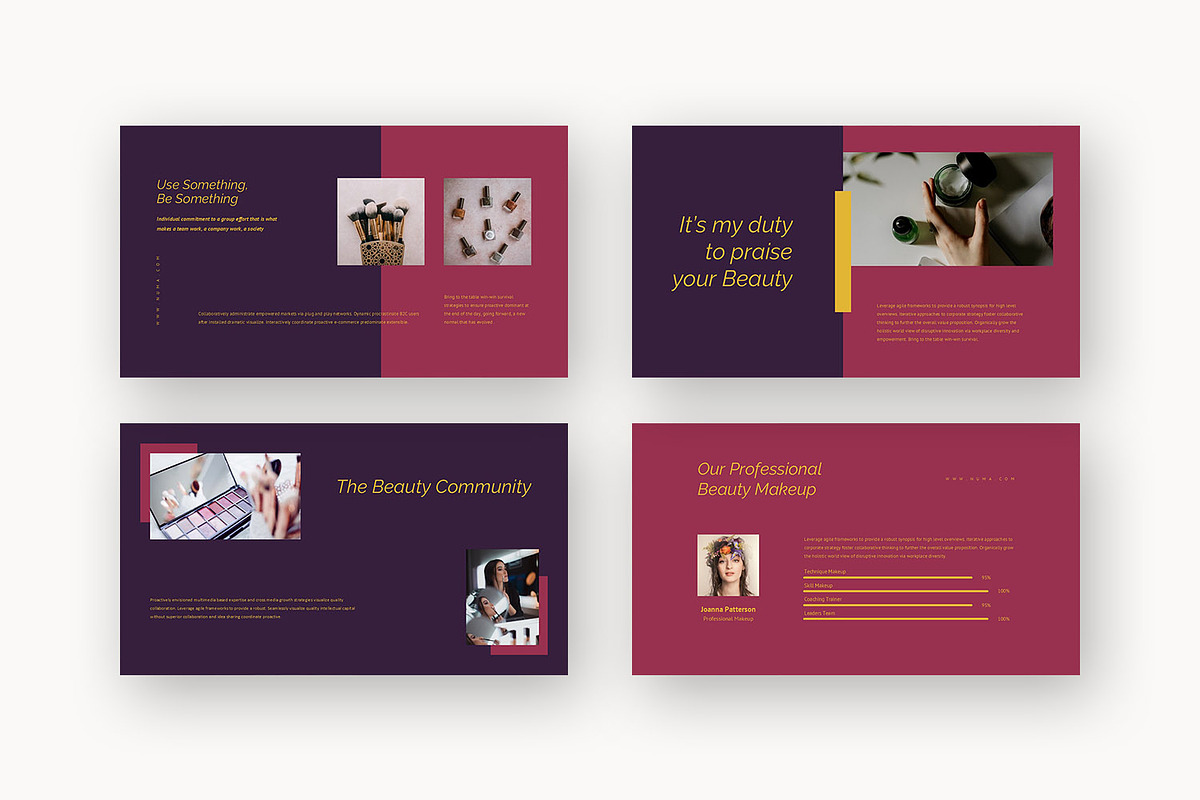 Numa : Beauty Brand Google Slides, a Presentation Template by Punkl Camp (Photo 10 of 16)