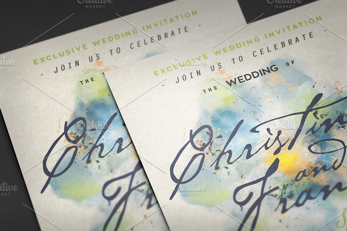 Dreamy Watercolor Wedding Suite III, an Invitation Template by The Wedding Shop (Photo 5 of 10)