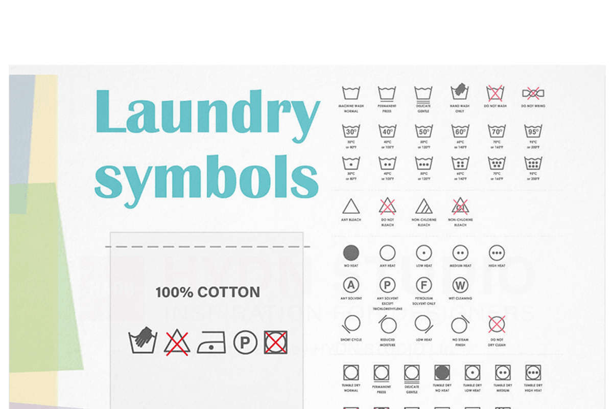 Laundry Symbols Vector, an Outline Icon by HYDNSTUDIO (Photo 5 of 5)