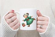 Funny Old Lady Christmas Sublimation, an Illustration by designcity5 (Thumbnail 4 of 5)