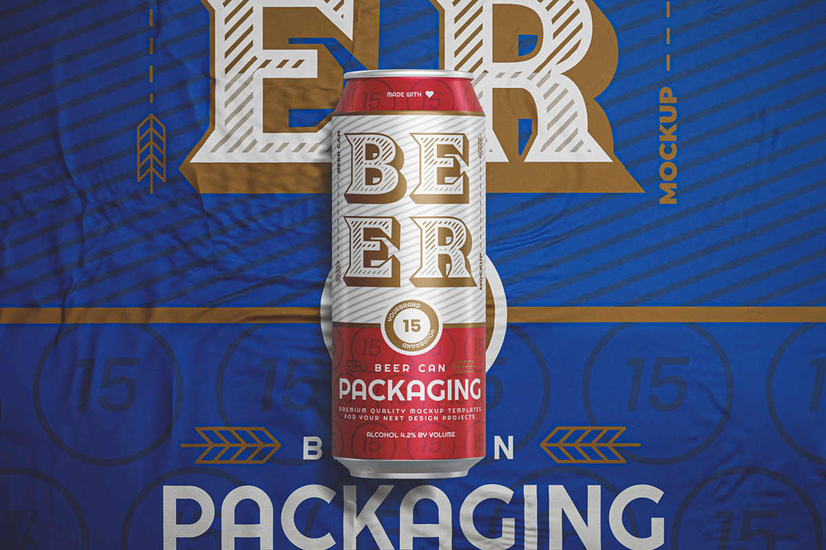 Beer Can Branding Mockup, a Product Mockup by Se٧enStudio