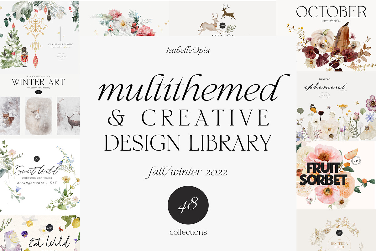 Multi-themed & CREATIVE Library, an Illustration by Isabelle Salem