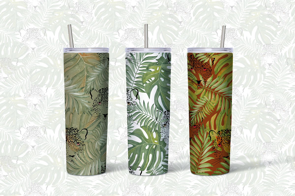 Tropical Leopard Seamless Pattern, a Pattern Graphic by Oksana Dovhopol Art (Photo 21 of 23)