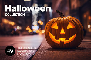 Halloween. 49 images, a Holiday Photo by Handmadefont