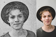 Pencil Sketch Portrait PS Action, an Action Add-On by MRI STUDIO (Thumbnail 7 of 12)