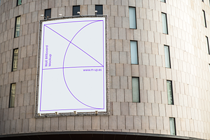 Barcelona City Wall Billboard Mockup
