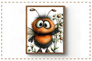 Whimsical Spring Bee Clipart, an Illustration by OK Design (Thumbnail 4 of 6)