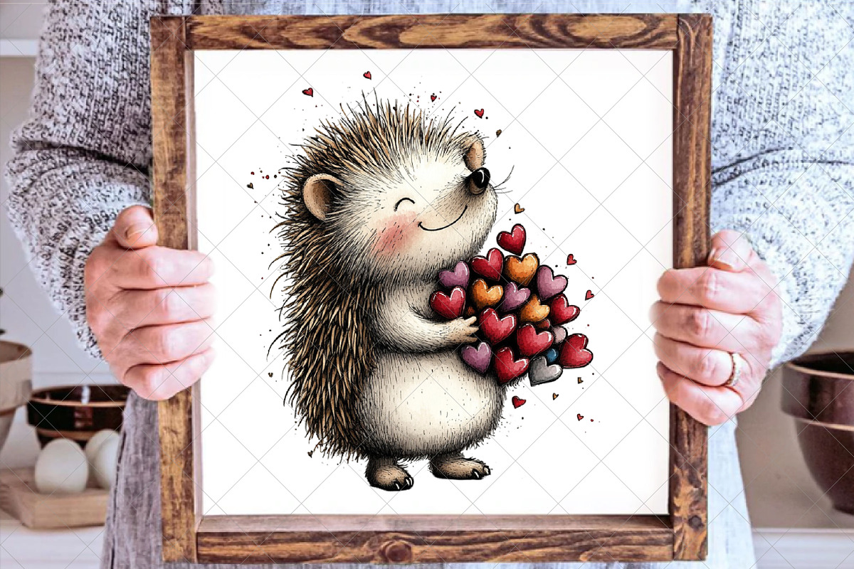 Whimsical Animals Valentine Day Clip, an Illustration by SinaCreation (Photo 5 of 8)