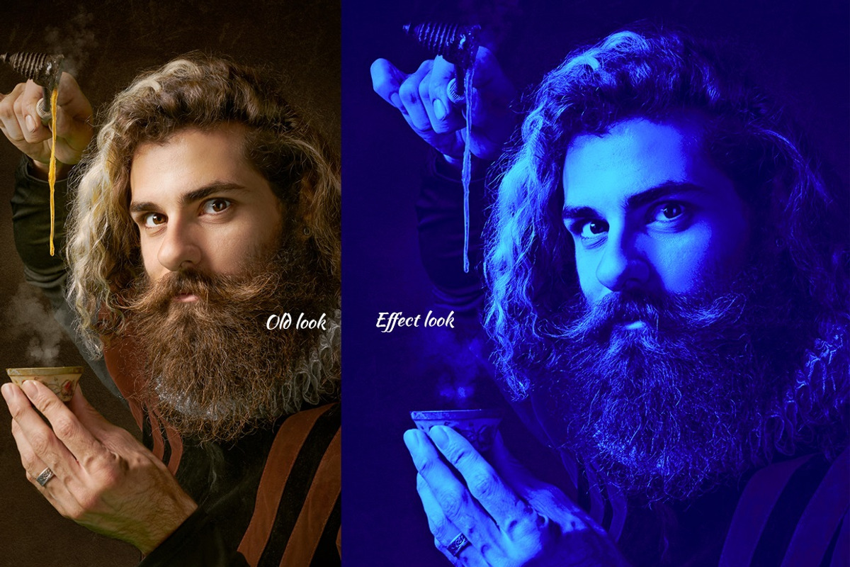 Blue Light Effect Photoshop Action, an Action Add-On by MRI STUDIO (Photo 7 of 12)