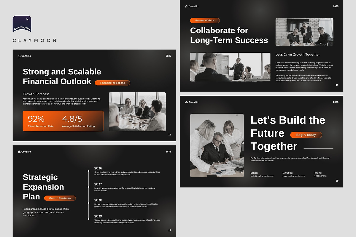 Consulting Deck & Business Advisory, a Presentation Template by Claymoon Lab (Photo 7 of 7)