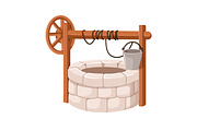 Old water wells with buckets set, an Object Illustration by Good Studio (Thumbnail 5 of 6)
