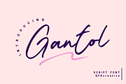 Gantol - Script Font, a Script Font by GFRcreative (Thumbnail 1 of 6)