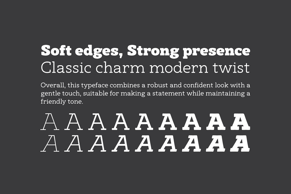 Arcanite - Soft Slab Serif Font Fami, a Slab Serif Font by Ridha-38.lineart (Photo 6 of 9)