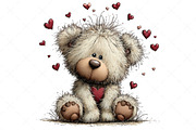 Whimsical Teddy Bear Clipart Bear, an Illustration by Craft Nest (Thumbnail 11 of 11)