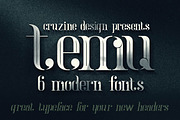 temu - Modern Font, a Font by Cruzine (Thumbnail 4 of 5)