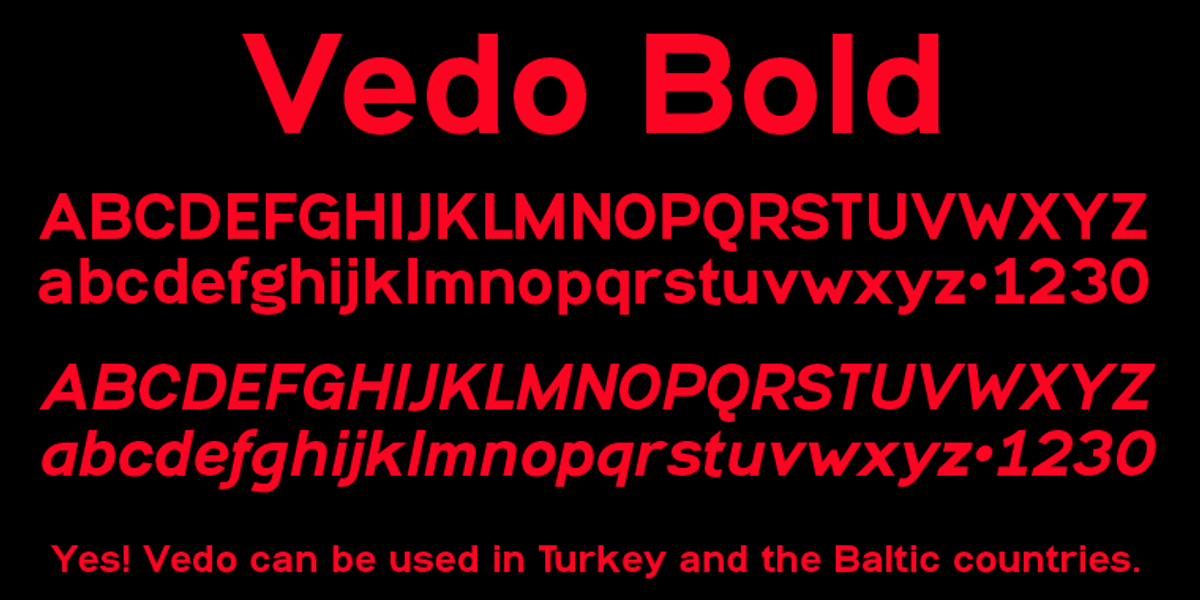 Vedo, a Sans Serif Font by Wiescher-Design (Photo 3 of 8)