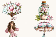 Orchid Beach Summer Clipart, a Seasonal Illustration by BusyDaydesign (Thumbnail 6 of 9)