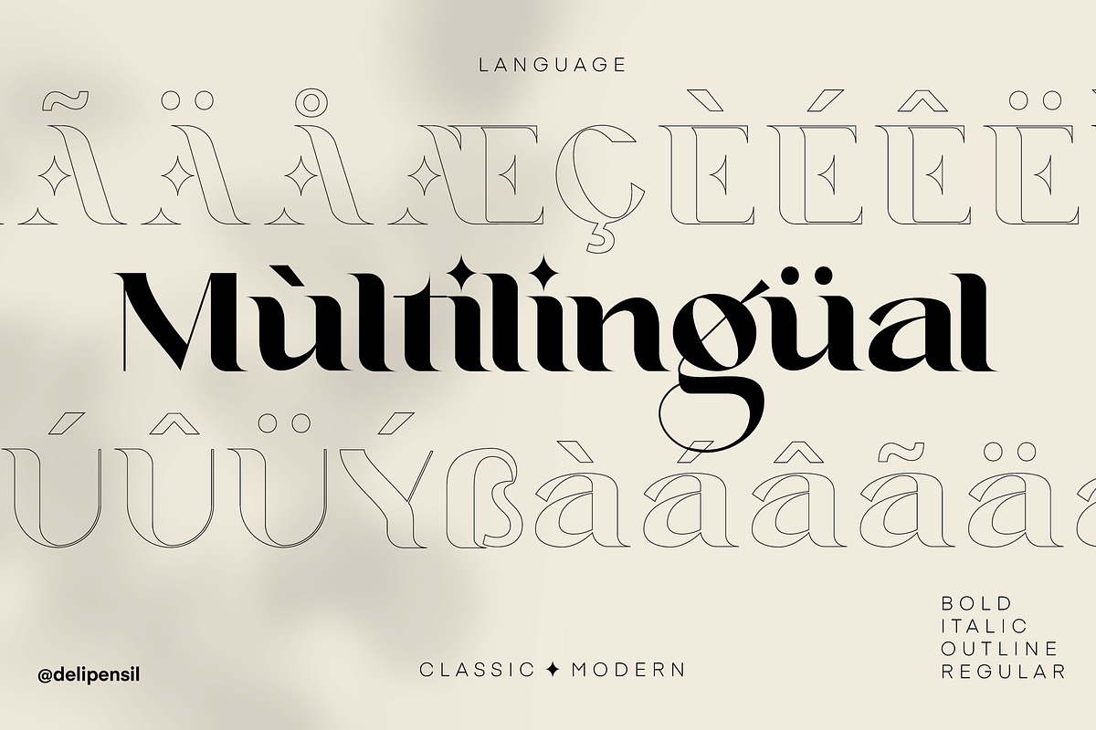 Lugon Classic Modern Typeface, a Serif Font by delipensil (Photo 7 of 12)