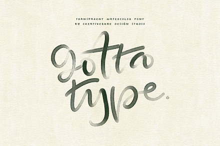 Gotta Type SVG Color Font, a Script Font by Creativeqube Design