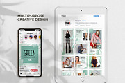 Green - Instagram Puzzle Feed, a Social Media Template by Plan B (Thumbnail 4 of 6)