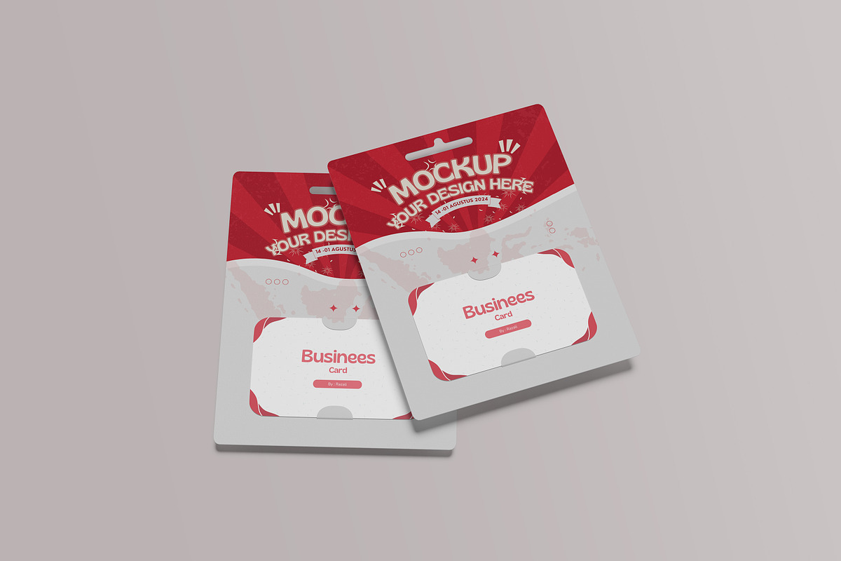 Hanging Giftcard Mockup, a Print Template by Difa Design (Photo 4 of 8)